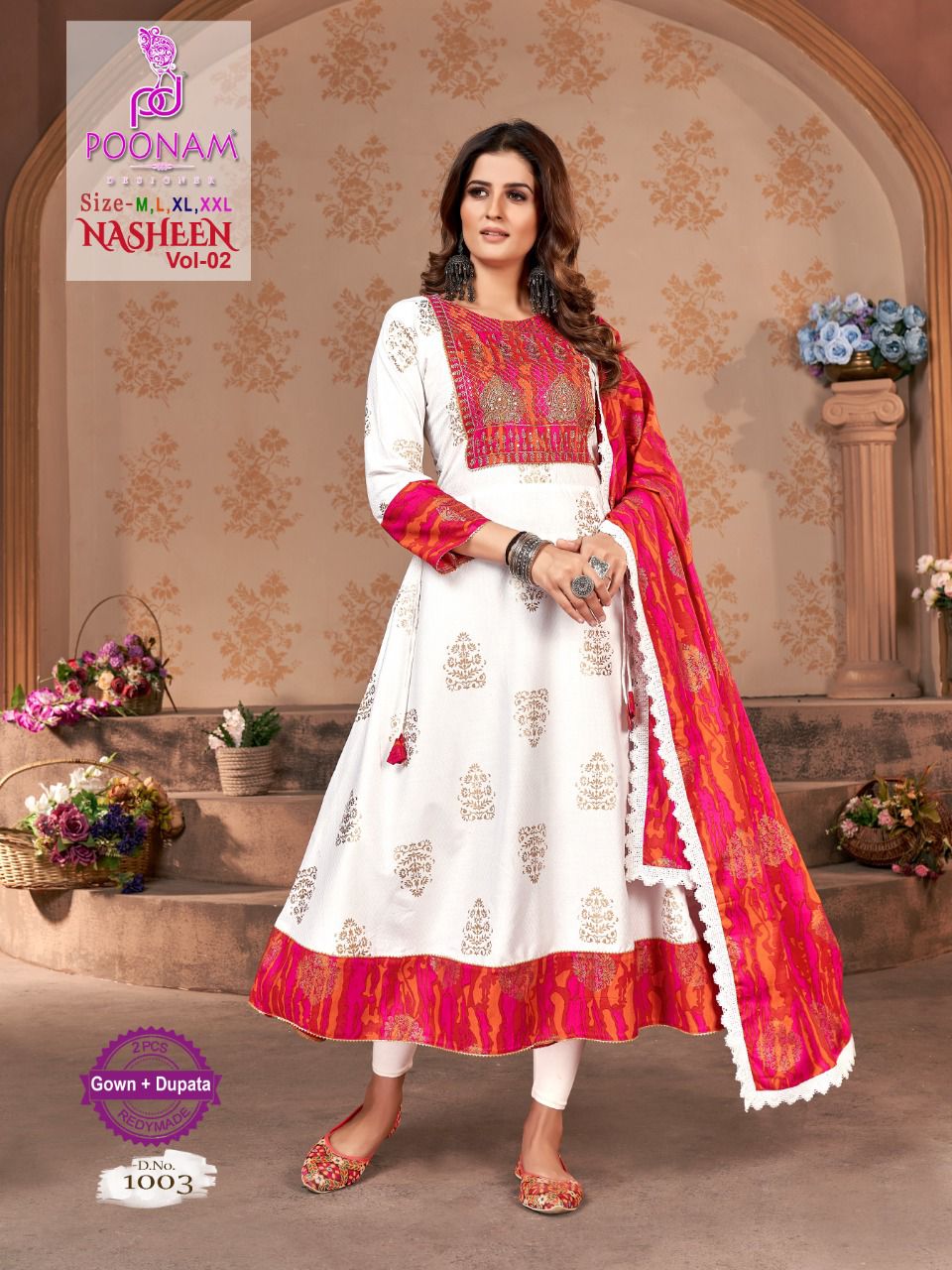 Poonam Nasheen 2 Ethnic Wear Wholesale Kurti With Dupatta Catalog
